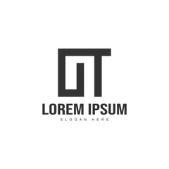 Initial letter logo template. Minimalist letter logo