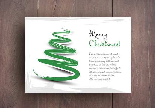 Illustrated Christmas Card Layout