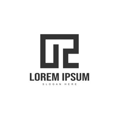 Obraz premium Initial letter logo template. Minimalist letter logo