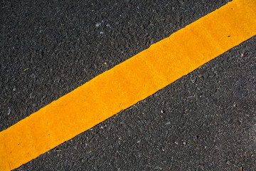 yellow line on the road texture background