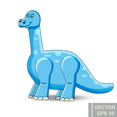 Dinosaur. cartoon style. Prehistoric. Bright. Children's. For your design.