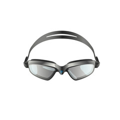 Swimming goggles flat icon. Swimming pool, professional sport, sports equipment. Water sport concept. Vector can be used for topics like leisure, hobby, healthy lifestyle