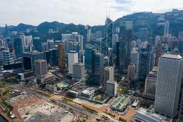 Hong Kong business district