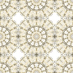 Unique, abstract floral color pattern. Seamless vector illustration. For fantastic design, wallpaper, background, fantastic print.