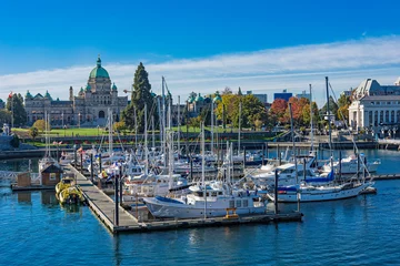 Foto op Plexiglas Victoria Harbor with the British Columbia Parliament Building in the background Victoria British Columbia Canada © Stan Jones