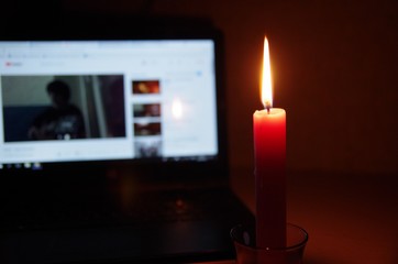 candles in the dark