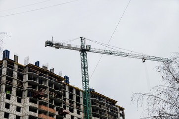 crane on construction site