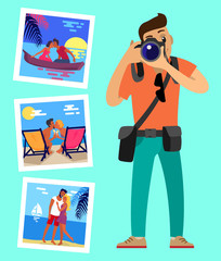 Cameraman and His Works Pictures of Merry Couples