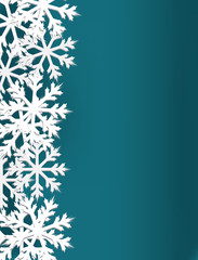 Snowflake card. vector illustration