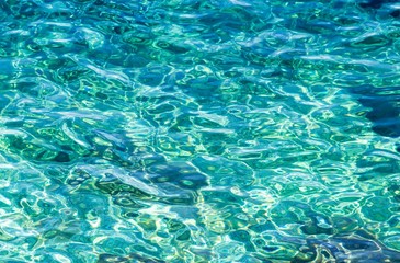 Fototapeta na wymiar Wonderful tranquil turquoise water background in Croatia