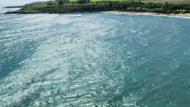 Aerial view of Maui coastline Pacific Ocean USA