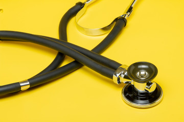 Stethoscope, close-up isolated