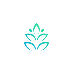 green plant vector logo