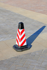 Traffic signs conical barrel