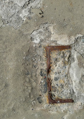 grunge wall with rust