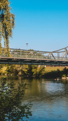 Smartphone HD wallpaper of beautiful view near Landau - Isar - Bavaria - Germany