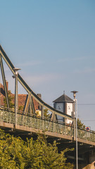 Fototapeta na wymiar Smartphone HD wallpaper of beautiful view near Landau - Isar - Bavaria - Germany