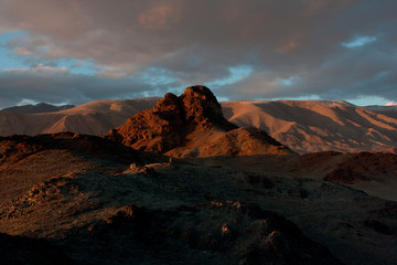 The Tolbo lake area in Mongolia