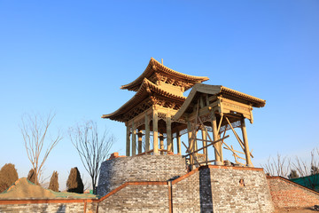 Chinese traditional landscape architecture pavilion