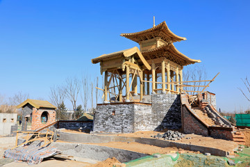 Chinese traditional landscape architecture pavilion