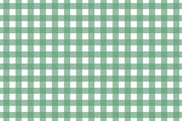 Plaid, check pattern green and white. Design for wallpaper, fabric, textile, wrapping. Simple background