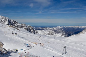 Skiing on the Dachstein Glacier, Austria