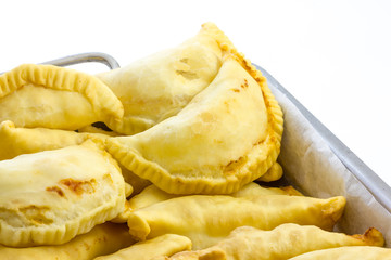 Puglia panzerotti stuffed with tomato and mozzarella