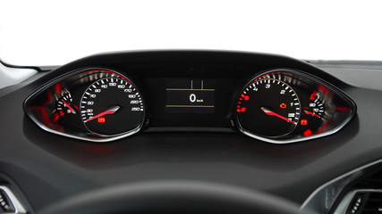 car illuminated dashboard
