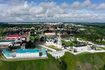 Aerial view onto Tobolsk Kremlin. Russia