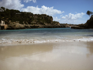 Scenic landscape during Spring with lost and lonely beaches 