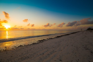 Fototapeta na wymiar Zanzibar, landscape sea, beach, sunset