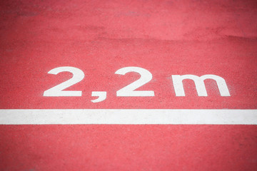 Obraz premium 2,2 meter marking