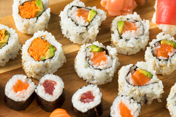 Homemade Huge Sushi Platter