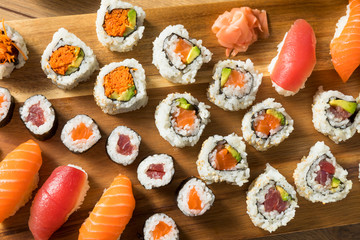 Homemade Huge Sushi Platter