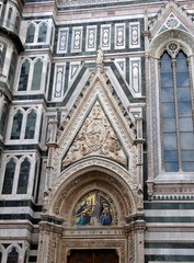 Fototapeta na wymiar Catedral de Santa María de la Flor,en Florencia,obra de Filippo Brunelleschi.