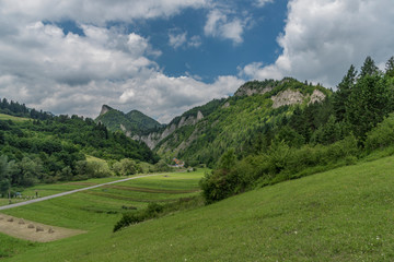 National park Pieniny near Lesnica village in summer green day © luzkovyvagon.cz