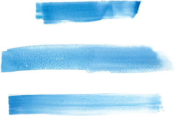blue watercolor banners