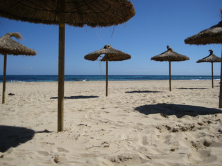 Scenic landscape during Spring with lost and lonely beaches 