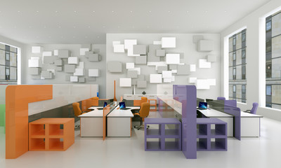 Bureaux Open Space Vector : Bureau open space banque d images vecteurs et illustrations