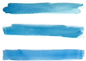blue watercolor banners