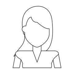 Young woman avatar profile