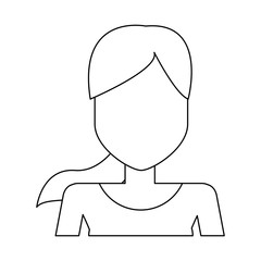 Young woman avatar profile