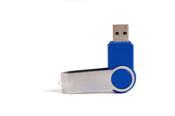 Usb flash card isolated white background