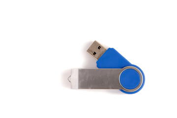 Usb flash card isolated white background