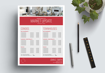 Real Estate Market Update Flyer Layout