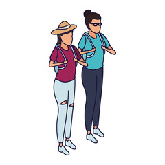 Isometric people avatar