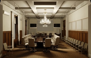 conference room, meeting room, interior visualization, 3D illustration