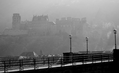 Heidelberg castle in morning lights