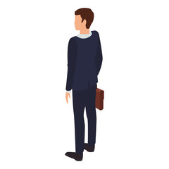 Businessman isometric concept