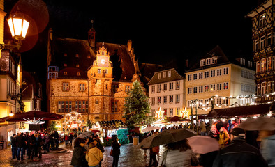 Naklejka premium Marburg Weihnachtsmarkt